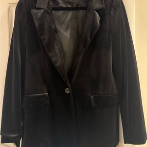 Banana Republic Black Velvet Blazer